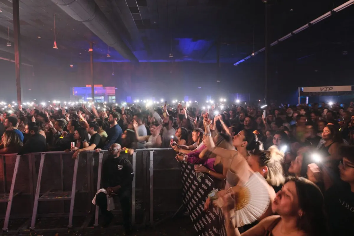 Packed venue in Wynwood